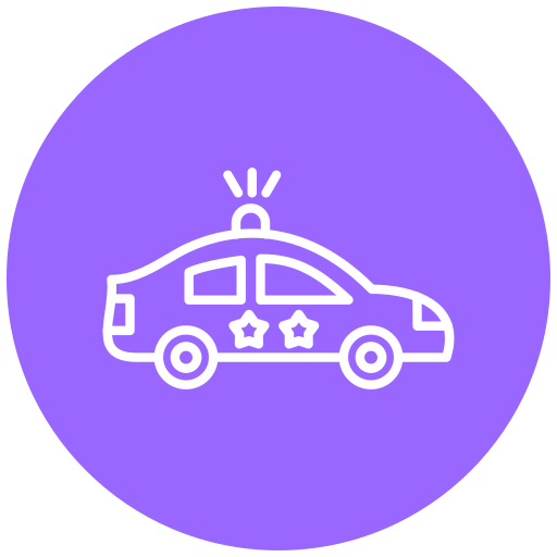 Police car Generic Flat icon