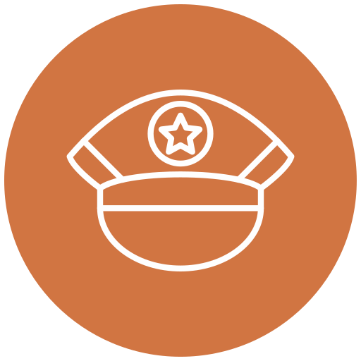 Полицейская кепка Generic Flat иконка