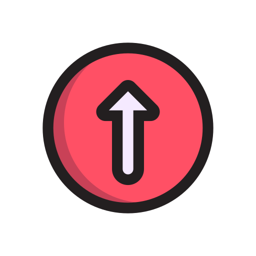 Up arrow Generic Rounded Shapes icon
