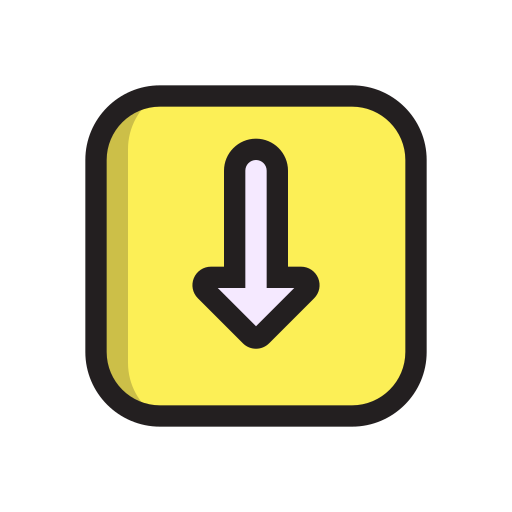 flecha hacia abajo Generic Rounded Shapes icono
