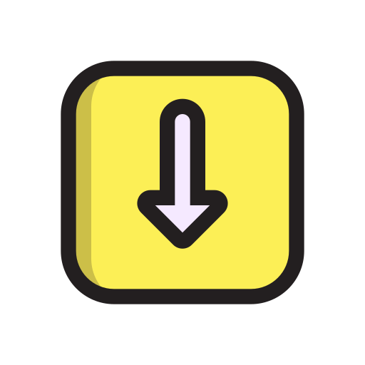 下矢印 Generic Rounded Shapes icon