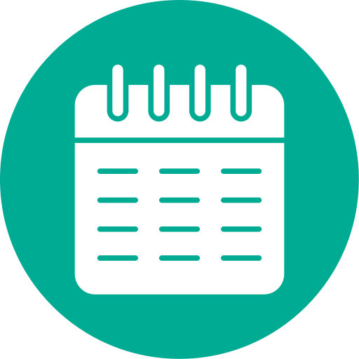 kalender Generic Circular icon