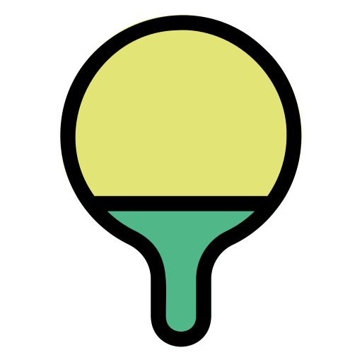 卓球 Generic Outline Color icon