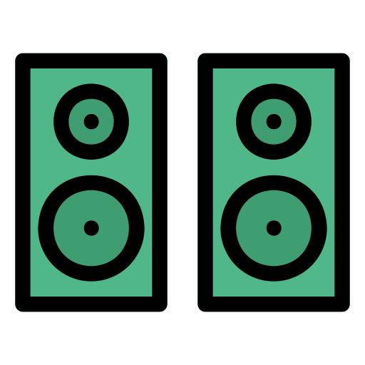 luidsprekerbox Generic Outline Color icoon