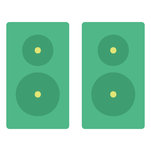 luidsprekerbox Generic Flat icoon