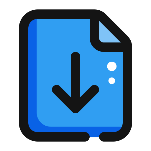 datei download Generic Outline Color icon