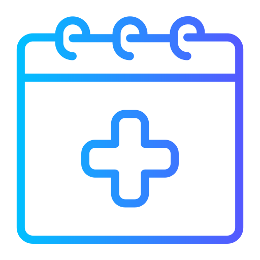 calendrier Generic Gradient Icône