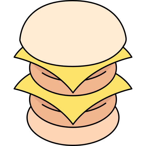 hamburger Generic Thin Outline Color icona
