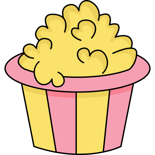 popcorn Generic Thin Outline Color icon