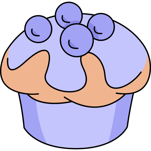 muffin Generic Thin Outline Color icoon