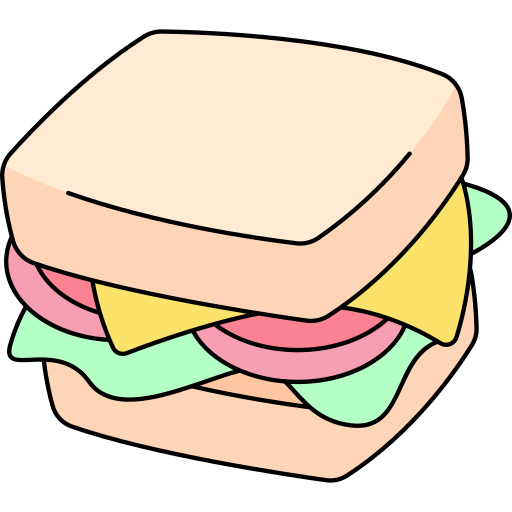 sanduíche Generic Thin Outline Color Ícone