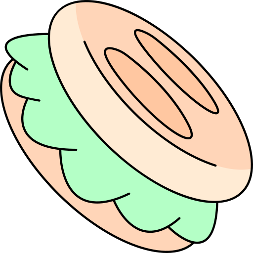arepa Generic Thin Outline Color Ícone