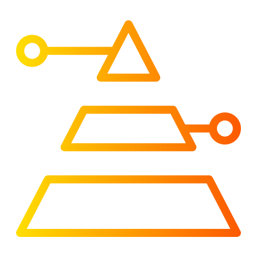 piramide grafiek Generic Gradient icoon