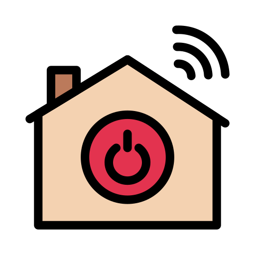 Smart home Vector Stall Lineal Color icon