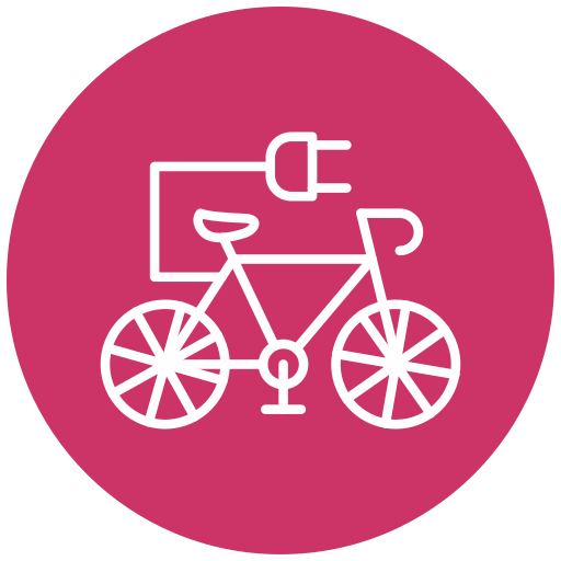 Electric bicycle Generic Flat icon