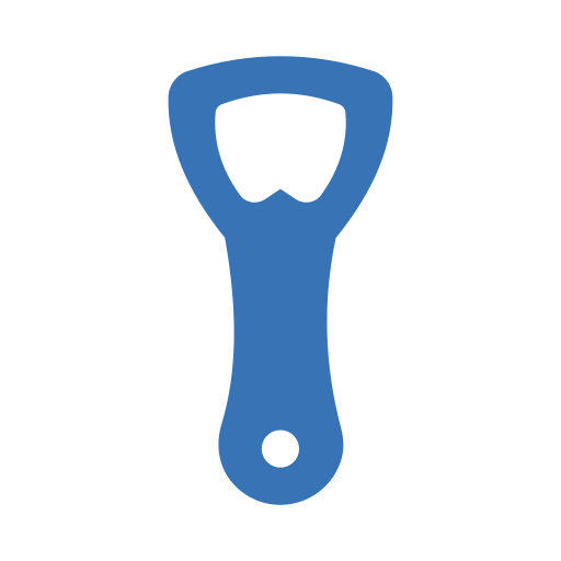 Bottle opener Generic Blue icon