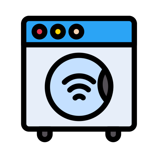 Washing machine Vector Stall Lineal Color icon