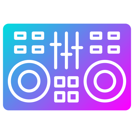 dj-mixer Generic Flat Gradient icoon