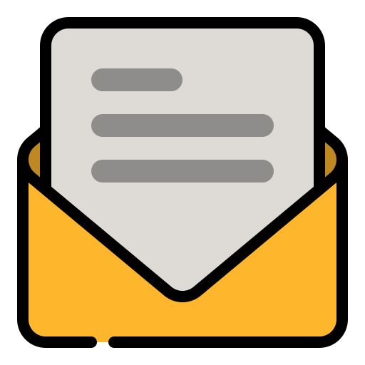 Message Generic Outline Color icon