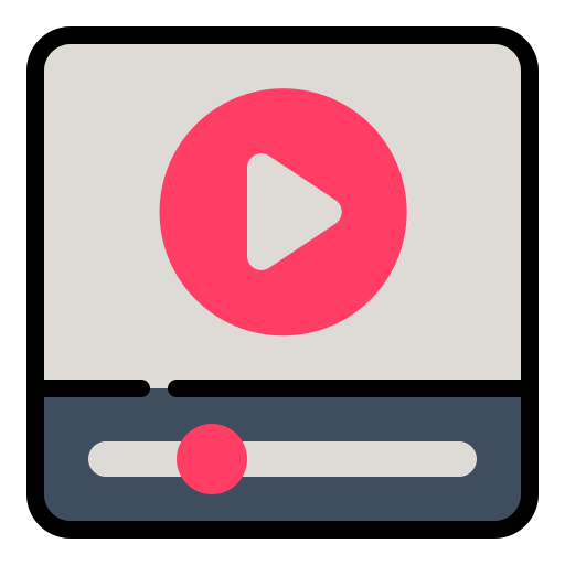 lettore video Generic Outline Color icona