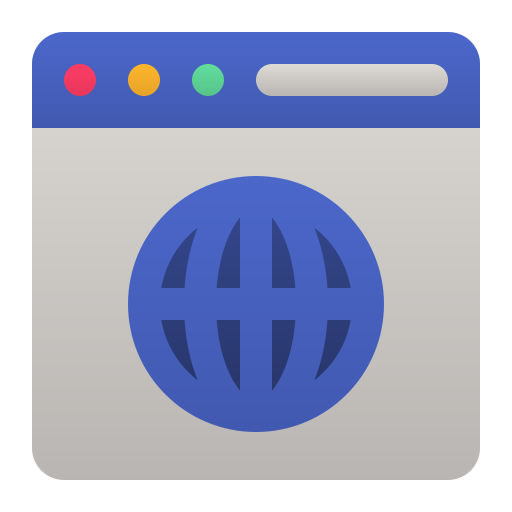 webbrowser Generic Flat Gradient icoon