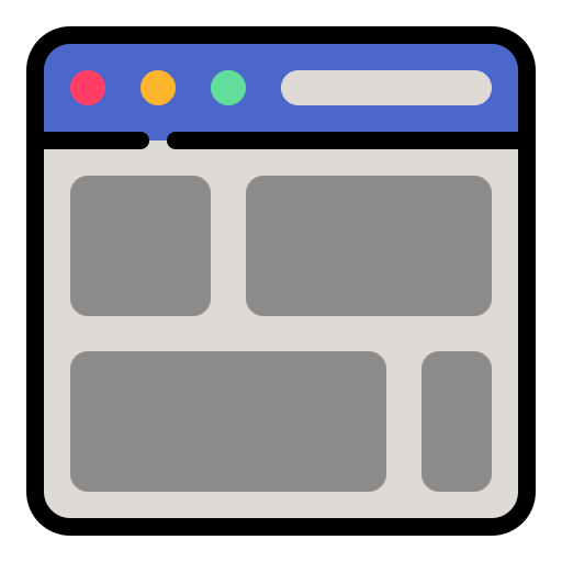 Layout Generic Outline Color icon