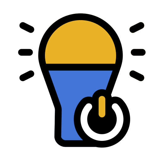 intelligente glühbirne Generic Outline Color icon