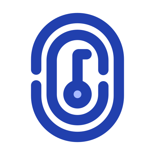 huella dactilar Generic Blue icono