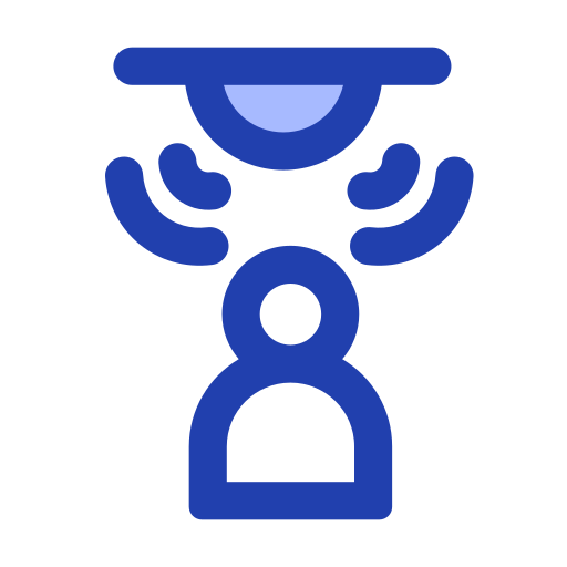 sensore di movimento Generic Blue icona