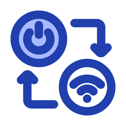 sistema intelligente Generic Blue icona