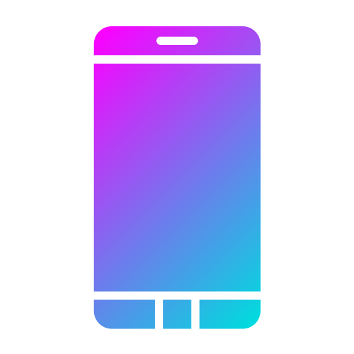 telefon komórkowy Generic Flat Gradient ikona