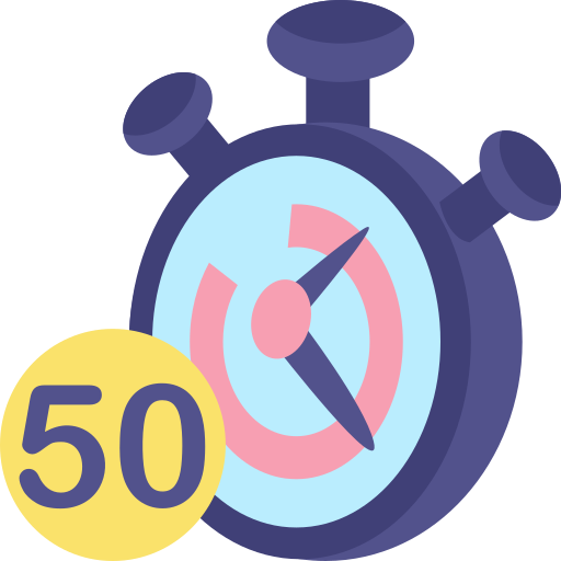 50 minutos Generic Flat icono