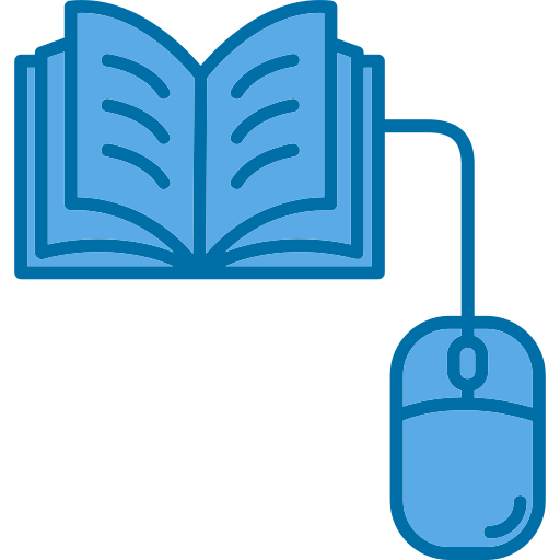 전자 학습 Generic Blue icon