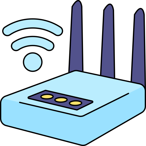 w-lan Generic Thin Outline Color icon