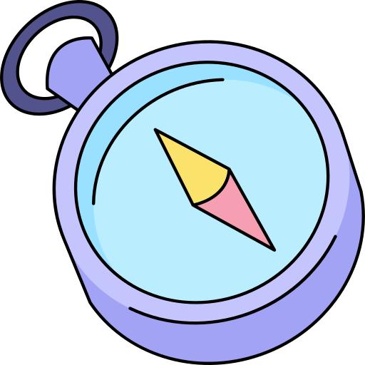 kompass Generic Thin Outline Color icon