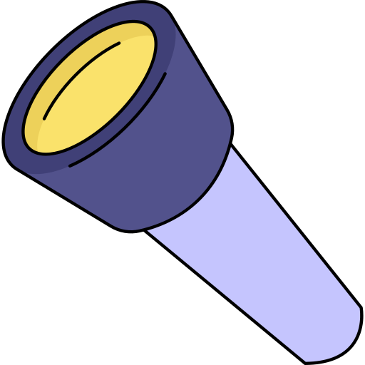 Flashlight Generic Thin Outline Color icon