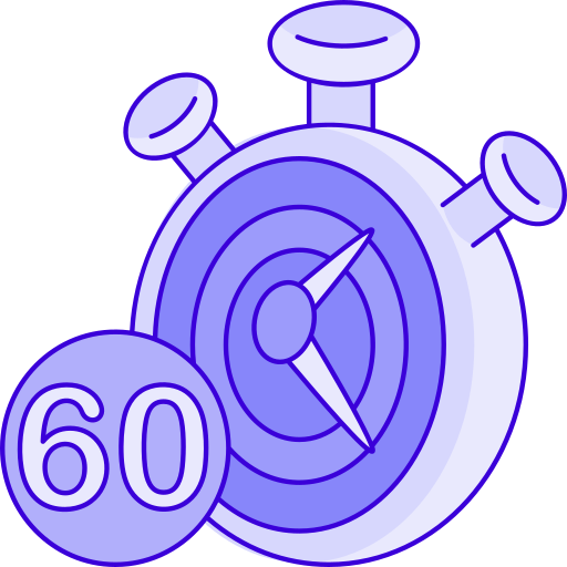 60 minutos Generic Outline Color icono