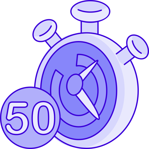 50 minutes Generic Outline Color icon