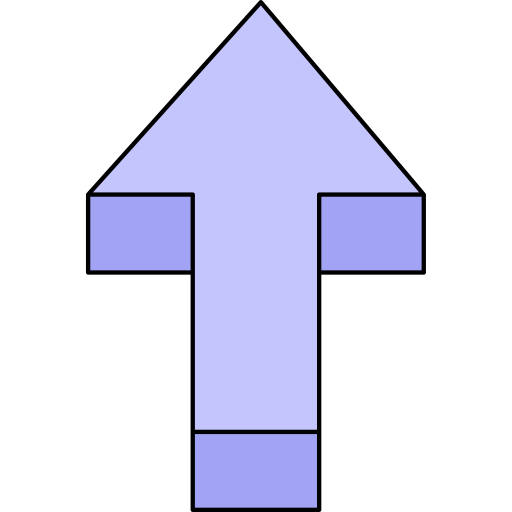 flecha arriba Generic Thin Outline Color icono
