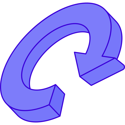 Circular arrow Generic Outline Color icon