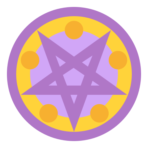 magia okultystyczna Iconixar Flat ikona