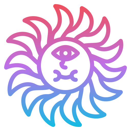 태양 Iconixar Gradient icon