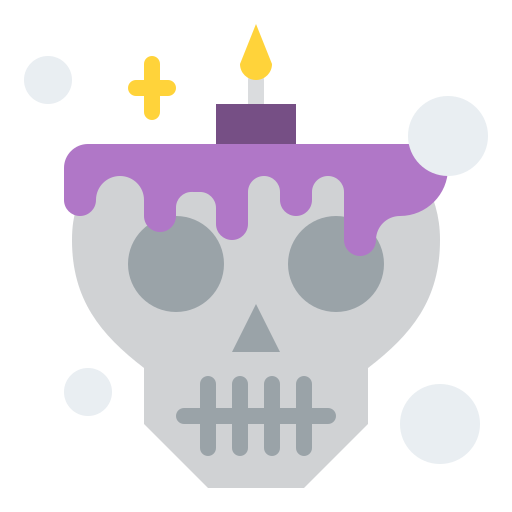schedel Iconixar Flat icoon