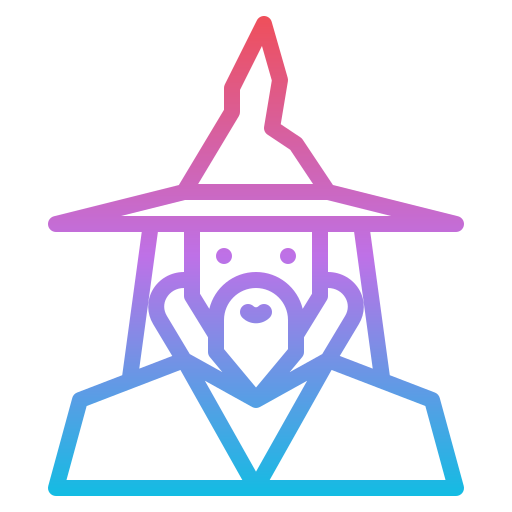 Wizard Iconixar Gradient icon