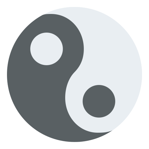 yin yang Iconixar Flat Ícone