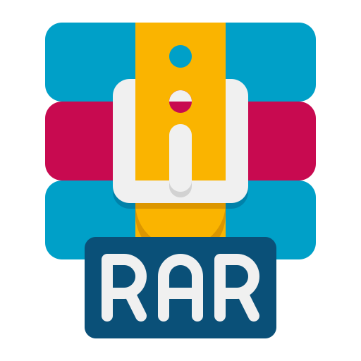 rar Flaticons Flat ikona