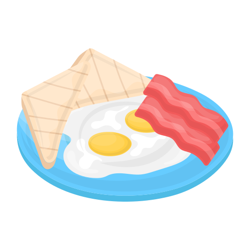 계란과 베이컨 Generic Flat icon