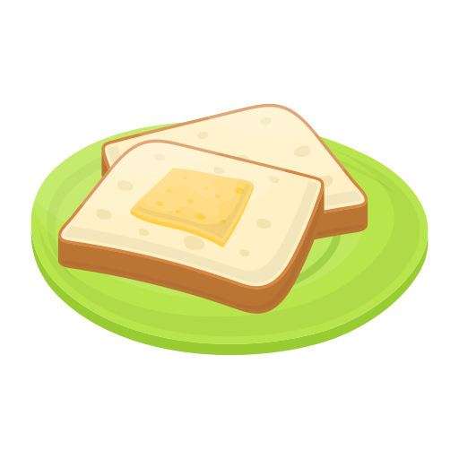 pão e manteiga Generic Flat Ícone