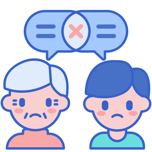 Disagreement Flaticons Lineal Color icon