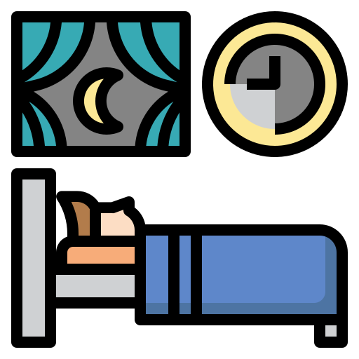 schlaf Generic Outline Color icon